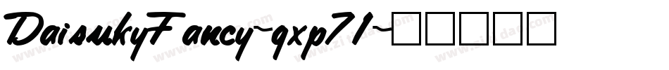 DaisukyFancy-gxp71字体转换