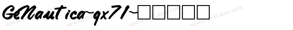 GeNautica-gx71字体转换