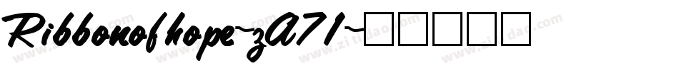 Ribbonofhope-zA71字体转换