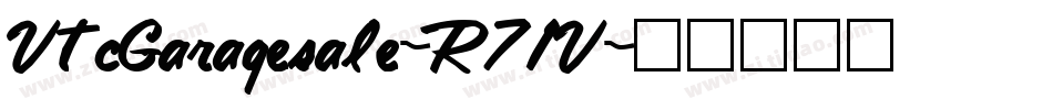 VtcGaragesale-R71V字体转换