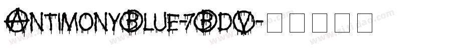 AntimonyBlue-7BdV字体转换