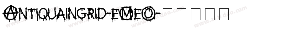 Antiquaingrid-eMeO字体转换