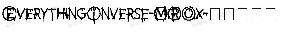 EverythingInverse-MROx字体转换