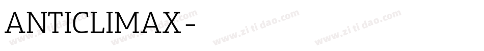 ANTICLIMAX字体转换