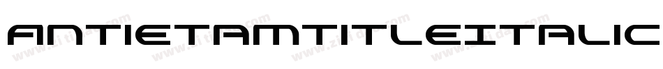AntietamTitleItalic-n7jM字体转换