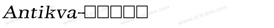 Antikva字体转换