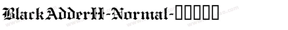 BlackAdderII-Normal字体转换