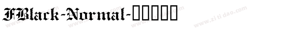 FBlack-Normal字体转换