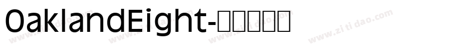 OaklandEight字体转换