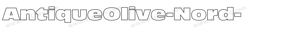 AntiqueOlive-Nord字体转换