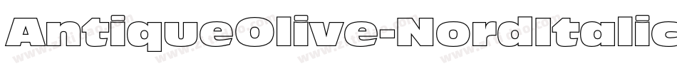 AntiqueOlive-NordItalic字体转换