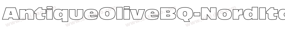 AntiqueOliveBQ-NordItalic字体转换
