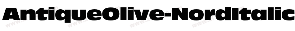 AntiqueOlive-NordItalic字体转换