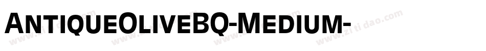 AntiqueOliveBQ-Medium字体转换