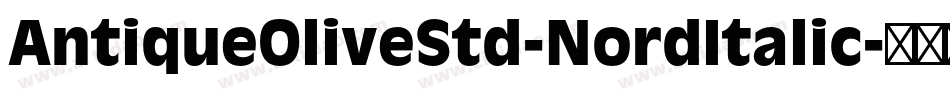 AntiqueOliveStd-NordItalic字体转换