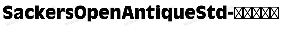 SackersOpenAntiqueStd字体转换