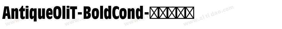 AntiqueOliT-BoldCond字体转换