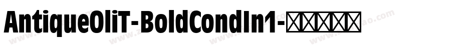 AntiqueOliT-BoldCondIn1字体转换