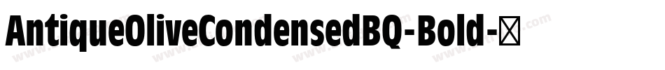 AntiqueOliveCondensedBQ-Bold字体转换
