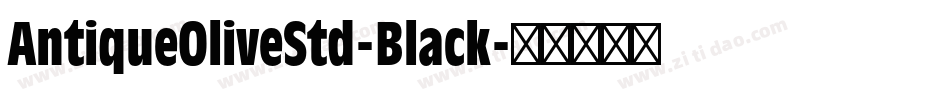 AntiqueOliveStd-Black字体转换