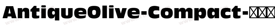 AntiqueOlive-Compact字体转换