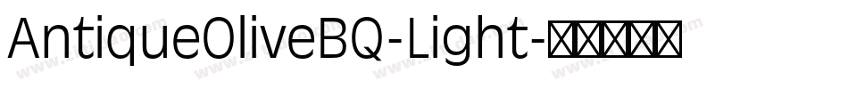 AntiqueOliveBQ-Light字体转换