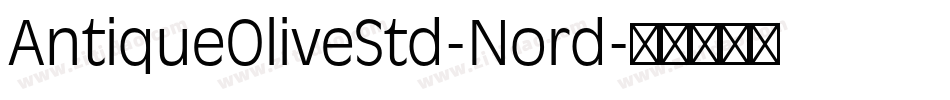 AntiqueOliveStd-Nord字体转换