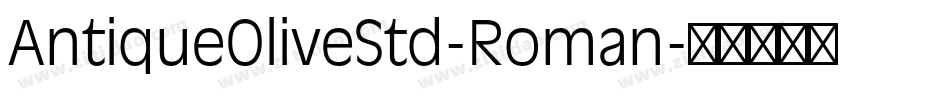 AntiqueOliveStd-Roman字体转换