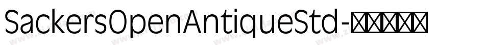 SackersOpenAntiqueStd字体转换