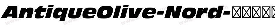 AntiqueOlive-Nord字体转换