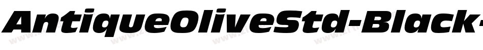 AntiqueOliveStd-Black字体转换
