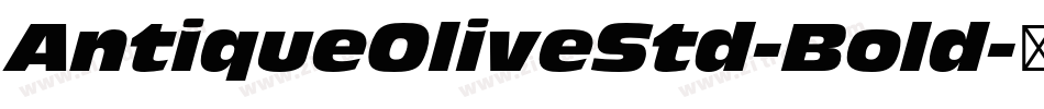 AntiqueOliveStd-Bold字体转换