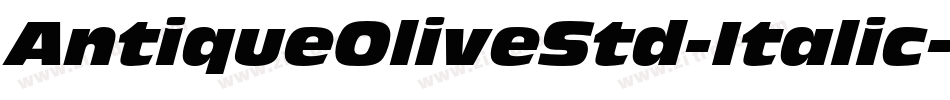 AntiqueOliveStd-Italic字体转换