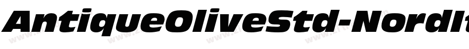 AntiqueOliveStd-NordItalic字体转换