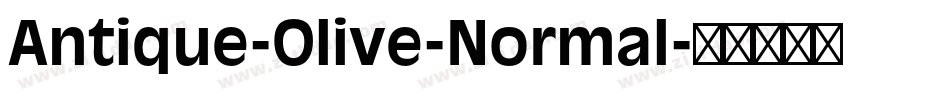 Antique-Olive-Normal字体转换