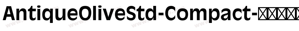 AntiqueOliveStd-Compact字体转换