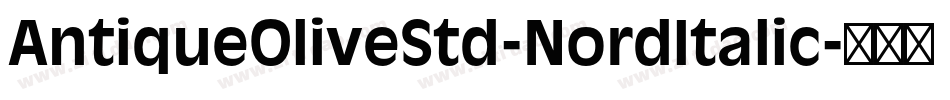 AntiqueOliveStd-NordItalic字体转换