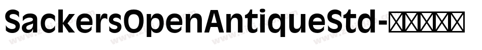SackersOpenAntiqueStd字体转换
