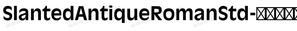 SlantedAntiqueRomanStd字体转换