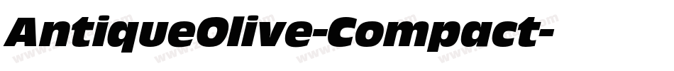 AntiqueOlive-Compact字体转换