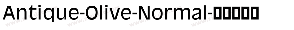 Antique-Olive-Normal字体转换
