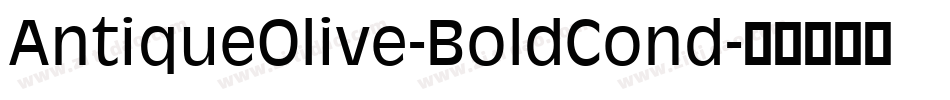 AntiqueOlive-BoldCond字体转换