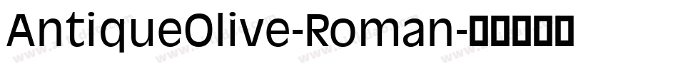 AntiqueOlive-Roman字体转换
