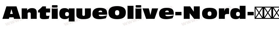 AntiqueOlive-Nord字体转换