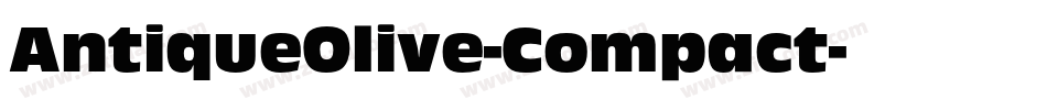 AntiqueOlive-Compact字体转换