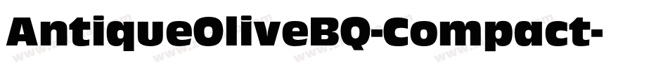 AntiqueOliveBQ-Compact字体转换