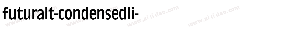 futuralt-condensedli字体转换