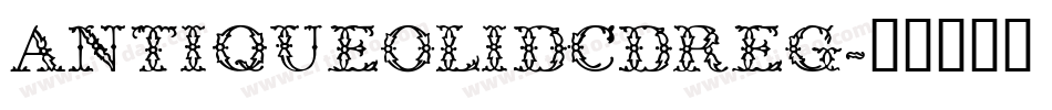 AntiqueOliDCDReg字体转换