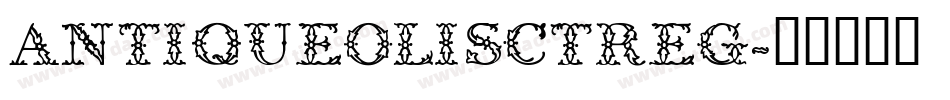 AntiqueOliSCTReg字体转换