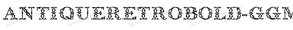 AntiqueRetroBold-ggM6字体转换